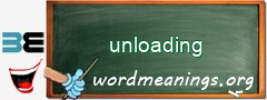 WordMeaning blackboard for unloading